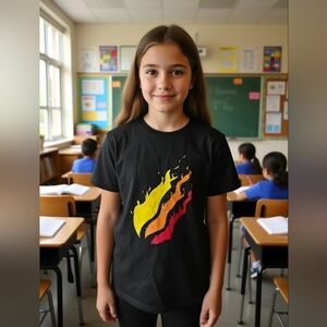 Fireball Graphic Black Tshirt Women’s S